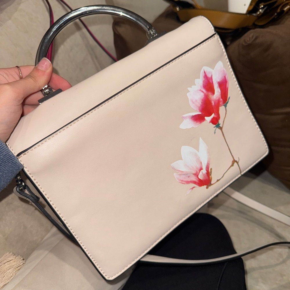 Floral Cream Handbag